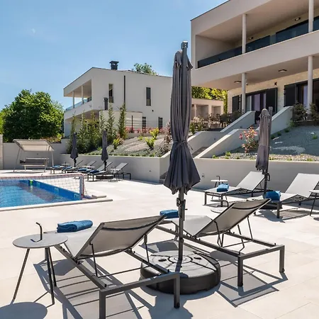 Villa Callista Near Labin For 10 Persons With Kids Playground, Fitness And Heated Pool