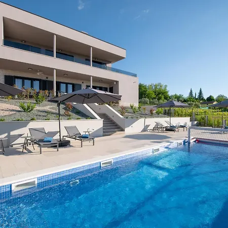Villa Callista Near Labin For 10 Persons With Kids Playground, Fitness And Heated Pool *