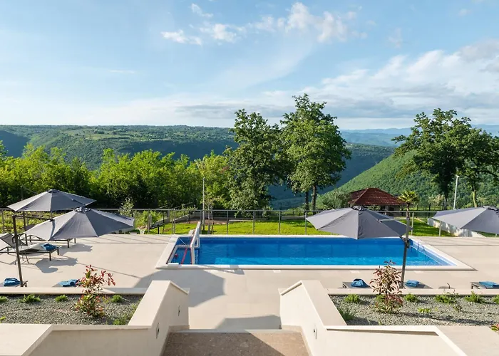 Villa Callista Near Labin For 10 Persons With Kids Playground, Fitness And Heated Pool *