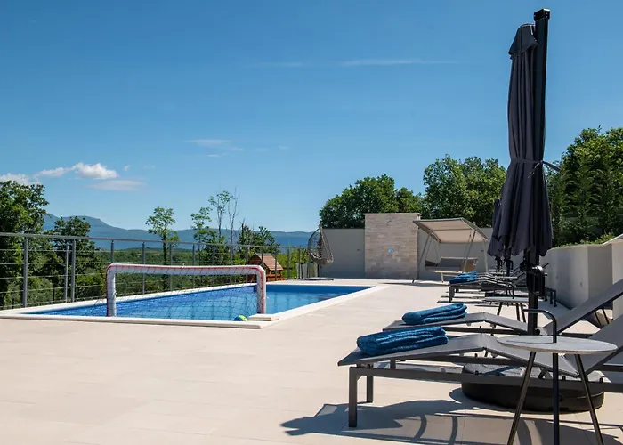 Villa Callista Near Labin For 10 Persons With Kids Playground, Fitness And Heated Pool Ruzici (Sveta Nedelja)