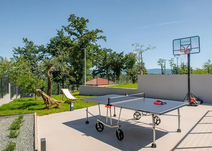 Villa Callista Near Labin For 10 Persons With Kids Playground, Fitness And Heated Pool *